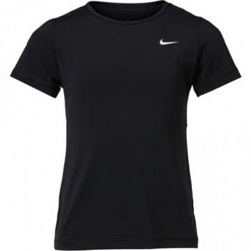 Krekls ar Īsām Piedurknēm Bērniem Nike Pro Melns 92 % Poliesters 8 % Spandex
