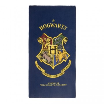 Pludmales dvielis Harry Potter Tumši zils (90 x 180 cm)