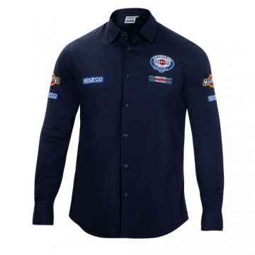Рубашка с длинным рукавом мужская Sparco Martini Racing Размер L Тёмно Синий