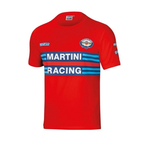 Vīriešu Krekls ar Īsām Piedurknēm Sparco Martini Racing Sarkans M Izmērs image 1