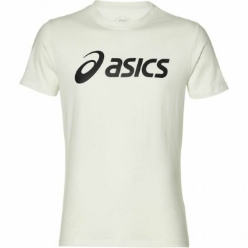 Vīriešu Krekls ar Īsām Piedurknēm Asics Big Logo White Balts