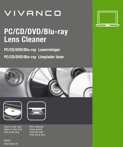 Vivanco CD/DVD/Blu-ray lens cleaner (62557) image 1
