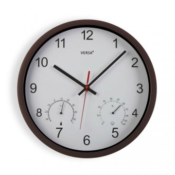 Bigbuy Home Sienas pulkstenis Brūns PU (30,5 x 4,3 x 30,5 cm)
