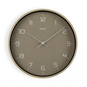 Bigbuy Home Sienas pulkstenis Pelēks Koks PU (30,5 x 4,3 x 30,5 cm)