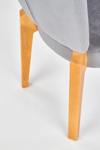 Halmar ROIS chair, color: honey oak / grey image 2