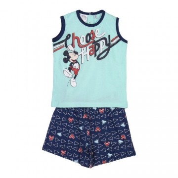 Vasaras pidžamu zēniem Mickey Mouse Mazulis Zils