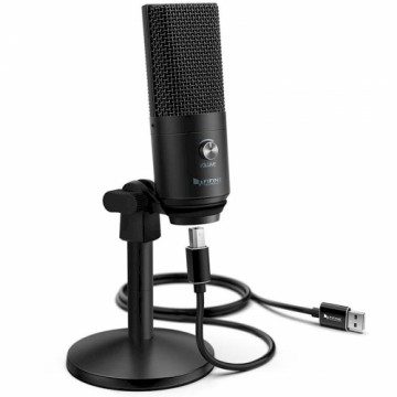 Fifine K670B микрофон для игр / трансляций / подкастов черный + держатель