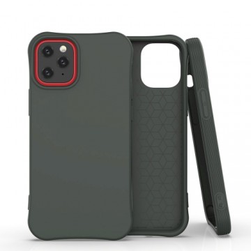 Fusion Accessories Fusion Solaster Back Case Silikona Aizsargapvalks Apple iPhone 12 Pro Max Tumši Zaļš