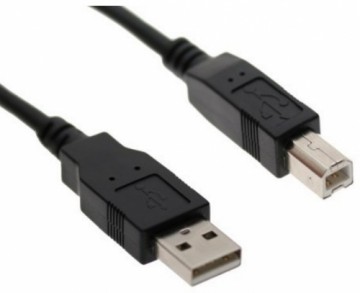 Omega OUAB1 USB 2.0 A-plug AM-BM Printera vads 1.5m Melns