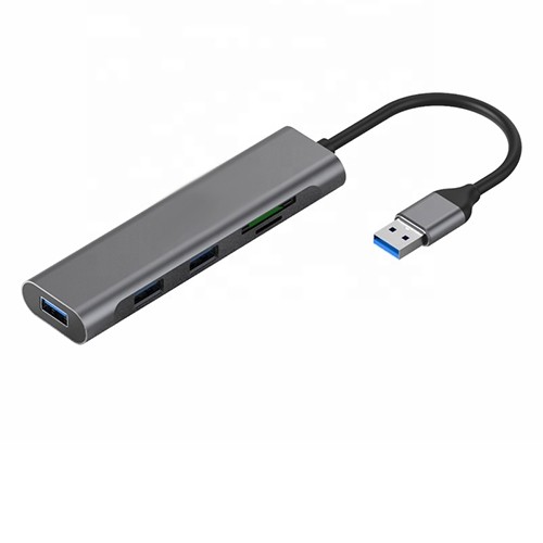 Extradigital Adapter USB A 3.0 - 3 x USB 3.0, HDMI, SD, TF image 1