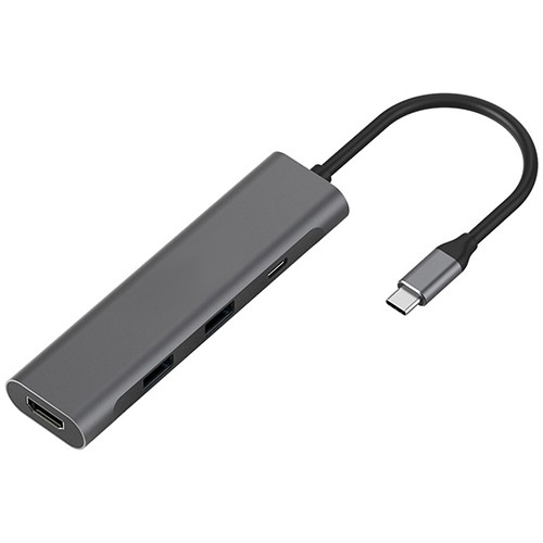 Extradigital Aдаптер USB Type-C - 2 x USB 3.0, Type-C PD, HDMI image 1