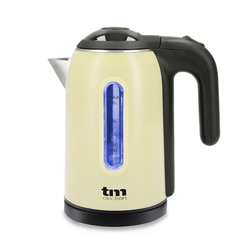 Электрический чайник со светодиодной подсветкой TM Electron Нержавеющая сталь Кремовый image 1