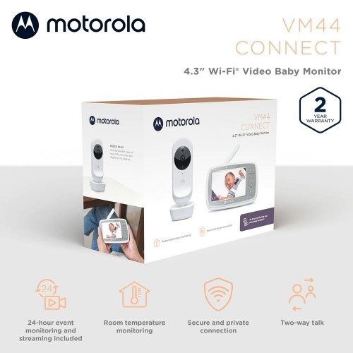 Bērna Novērotājs Motorola VM44 4,3" HD WIFI image 3