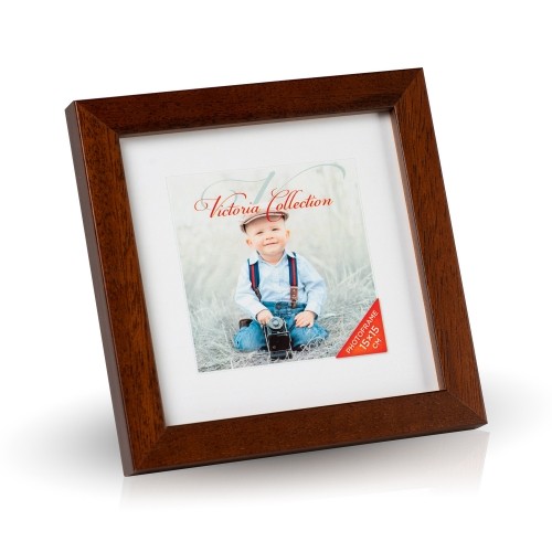 Victoria Collection Cubo photo frame 15x15, brown (VF2277) image 1