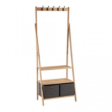 Bigbuy Home Вешалка на ножке Pelēks Brūns Koks Drāna (40,5 x 175 x 67 cm)
