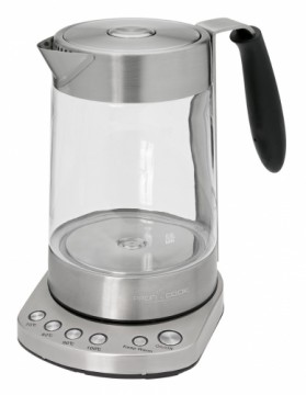 Clatronic ProfiCook PC-WKS 1020 G electric kettle 1.7 L Black, Stainless steel 3000 W