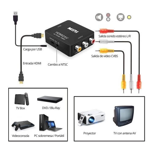 Signālu Atkārtotājs HDMI - AV 3 x RCA image 3
