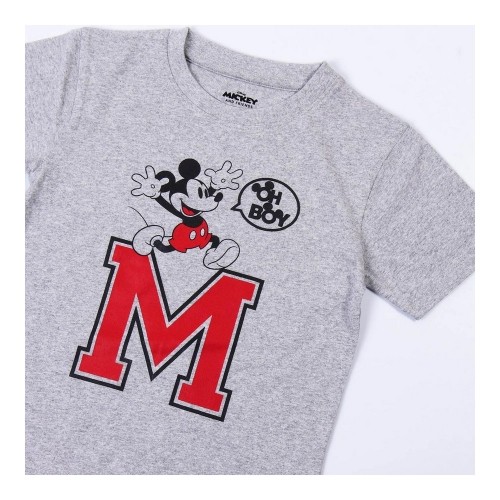 Krekls ar Īsām Piedurknēm Mickey Mouse Pelēks image 2
