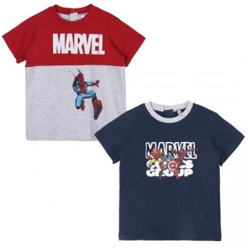 Krekls ar Īsām Piedurknēm Bērniem Marvel 2 gb.