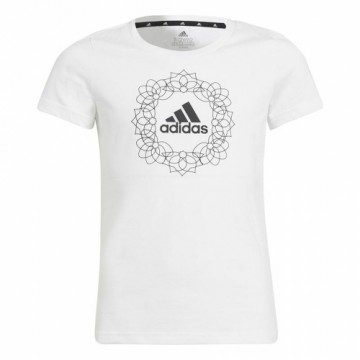 Krekls ar Īsām Piedurknēm Bērniem Adidas Graphic Balts