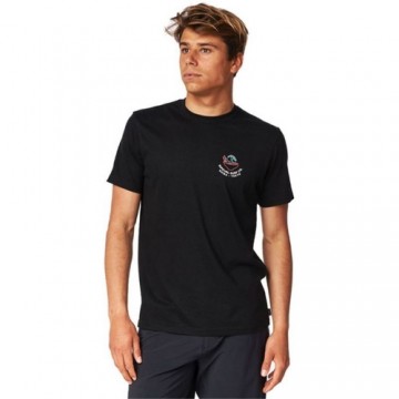 Vīriešu Krekls ar Īsām Piedurknēm Rip Curl Animals Melns