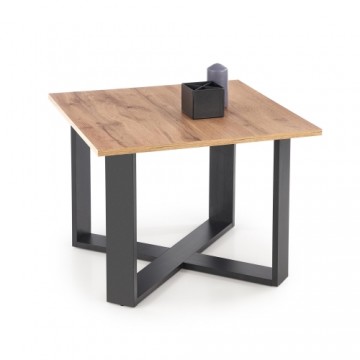 Halmar CROSS c. table, color: wotan oak/black