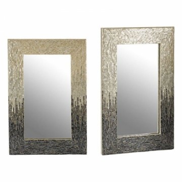 Gift Decor Зеркало Серый Потертый эффект Зеркало (2,5 x 91,5 x 61,5 cm)