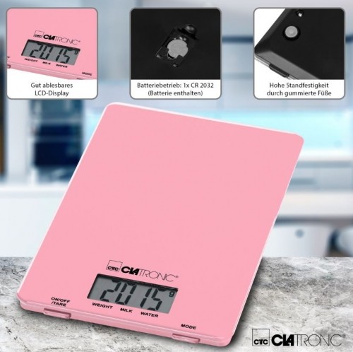 Kitchen Scales Clatronic KW3626, pink image 2