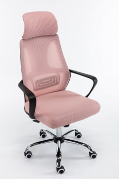 Top E Shop Topeshop FOTEL NIGEL RÓŻOWY office/computer chair Padded seat Mesh backrest