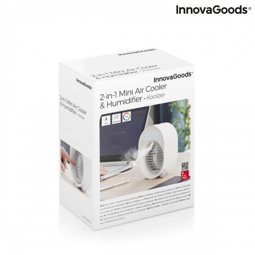 Mini ultraskaņas mitrinātājs un gaisa kondicionieris ar LED Koolizer InnovaGoods image 2