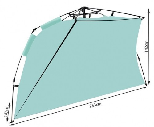 Iso Trade Beach shelter beach tent UV protection light sun tent 16158 (15396-0) image 5