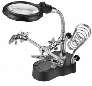 Iso Trade Third Hand Magnifying Glass (11151-0)