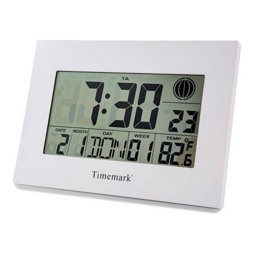 Sienas Pulkstenis ar Termometru Timemark Balts (24 x 17 x 2 cm) image 1