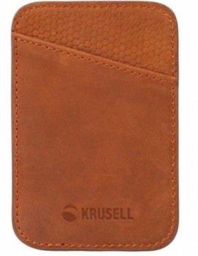 Krusell Magnetic card holder for Apple cognac (62407)