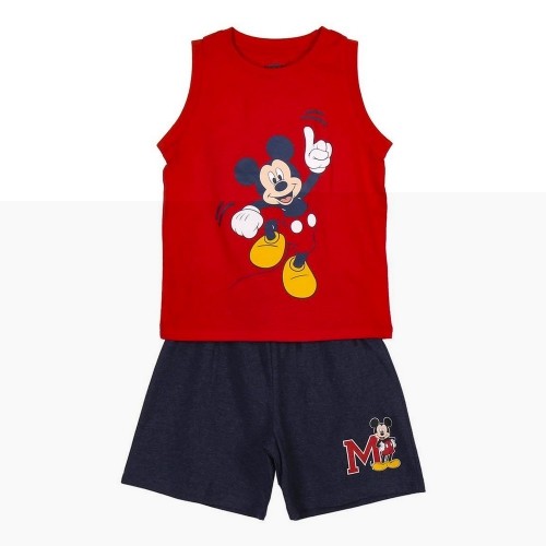 Vasaras pidžamu zēniem Mickey Mouse Sarkans image 2
