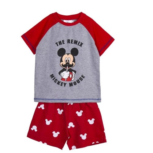 Vasaras pidžamu zēniem Mickey Mouse Sarkans Pelēks image 1