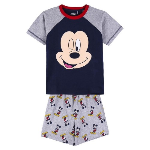 Vasaras pidžamu zēniem Mickey Mouse Pelēks image 1