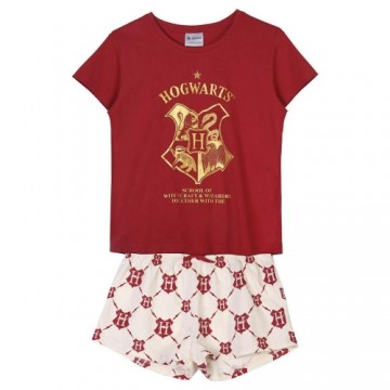 летняя пижама для мальчиков Harry Potter Женщина Темно-красный