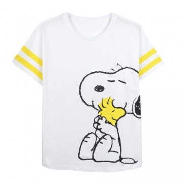 Sieviešu Krekls ar Īsām Piedurknēm Snoopy