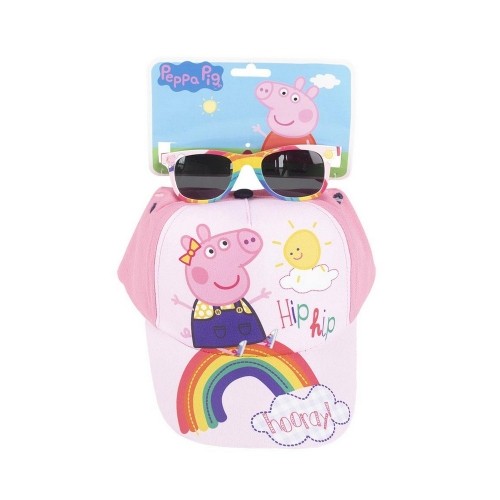 Komplekts Peppa Pig Saulesbrilles Rozā Cepure (2 pcs) image 1