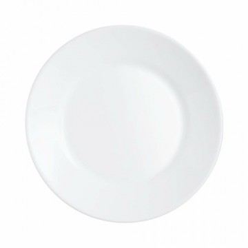 Plāksņu komplekts Arcoroc Restaurant Balts Stikls (Ø 23,5 cm) (6 uds)