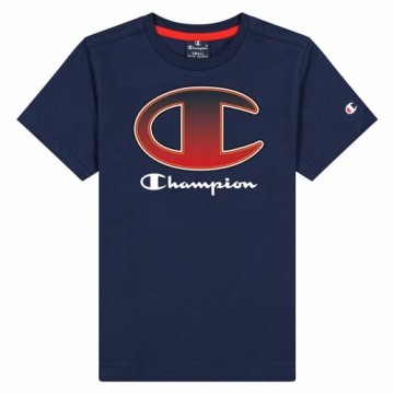 Krekls ar Īsām Piedurknēm Champion Crewneck T-Shirt B Tumši Zils