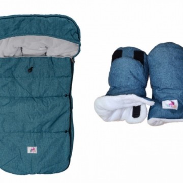 Zoogi  спальный мешок и рукавицы для колясок
