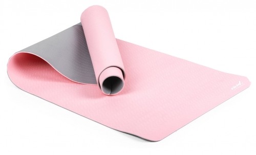 Yoga Mat GYMSTICK Vivid line 61330PI 170 x 60 x 0.4 cm Pink/Grey image 1