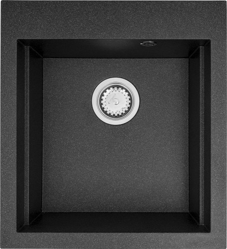 The sink PYRAMIS SIROS 47x51,5 1B black image 1
