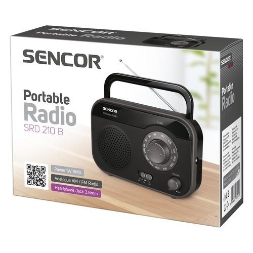 Sencor SRD 210 B radio Portable Analog Black image 2