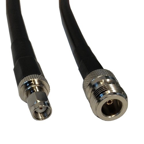 Hismart Cable LMR-400, 10m, N-female to RP-SMA-male image 1
