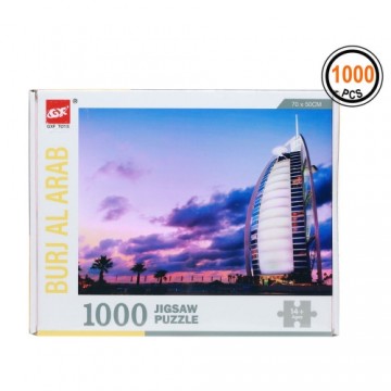 Bigbuy Kids Puzle un domino komplekts Burj Al Arab 1000 pcs