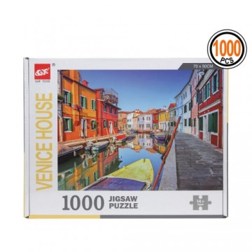 Bigbuy Kids Puzle un domino komplekts Venice House 1000 pcs