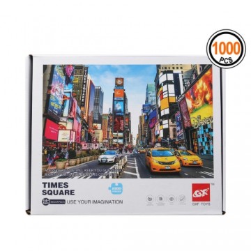 Bigbuy Kids Puzle un domino komplekts Times Square 1000 pcs